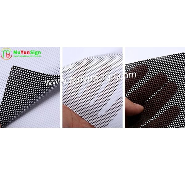 Perforated One Way Vision Vinyl Printable Window Graphics Enhances Privacy Security