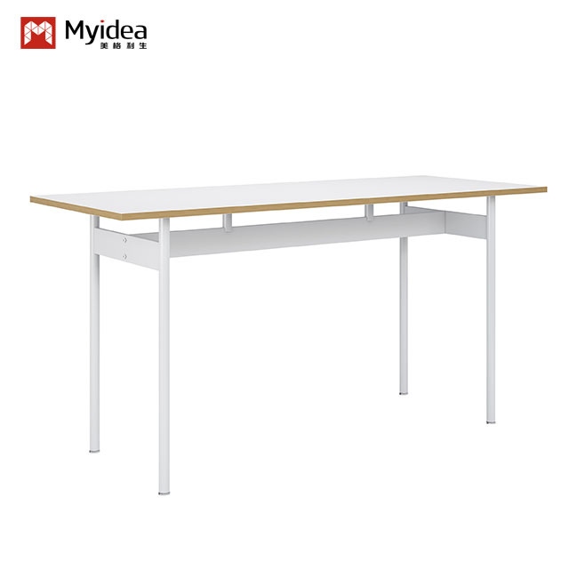 Small Office Bar Table – Steel-Legged, Sturdy, and Perfect for Casual Meetings.