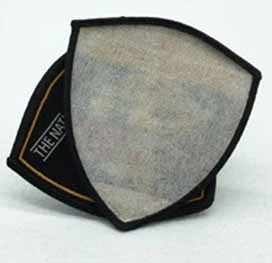 Bulk Design Round Woven Label Patch Custom Made Club Name Logo In Clothing