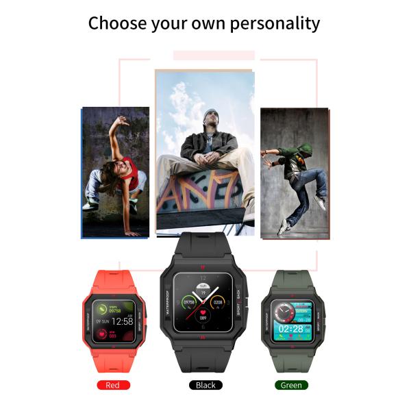 Blood Exygen Monitoring 43mm Dial Sport Smart Bracelet 200mAh