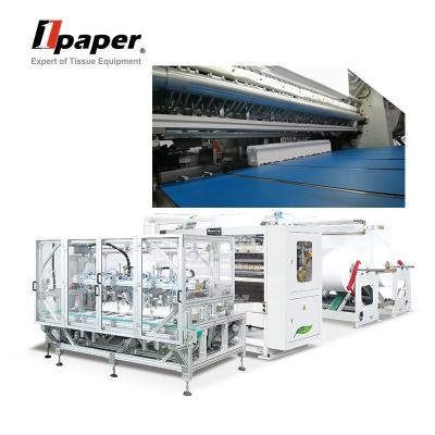 Máquina de fabricação de papel de tecido facial de três linhas com e fornecimento de ar de 0,5-0,8 Mpa