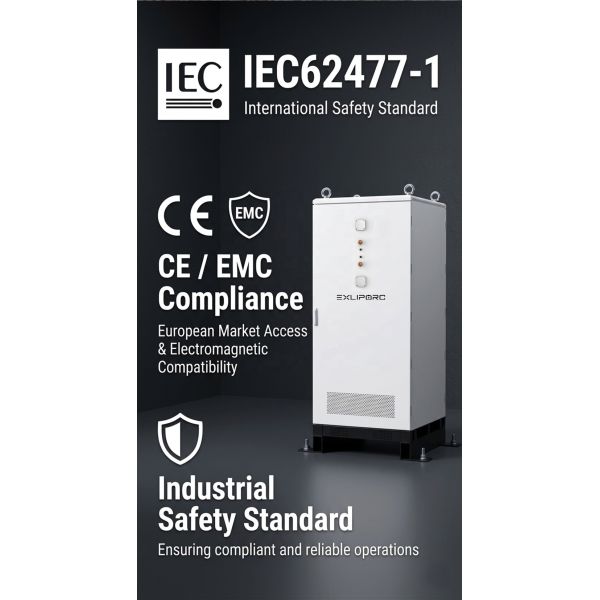 Industrial BESS 125kW 261kWh Liquid Cooling 3 Phase 400V High Voltage Energy Storage System