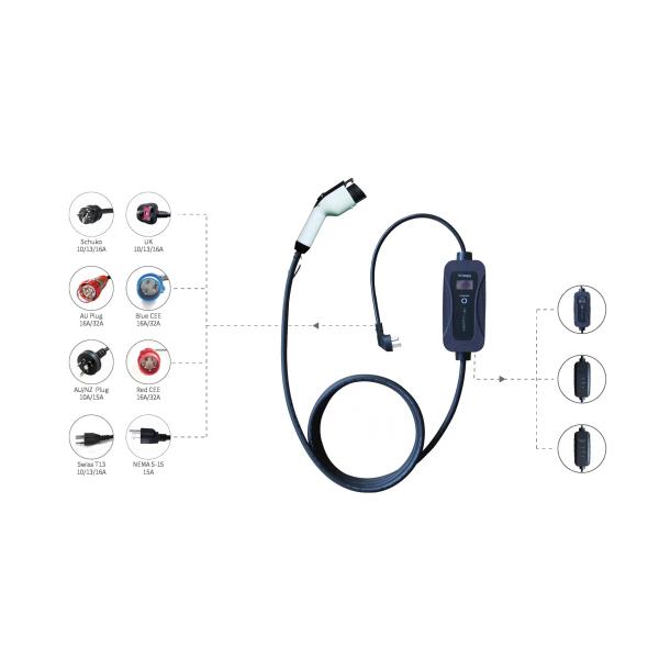 16a 32a Home Charging Station Electric Vehicle Portable With CE