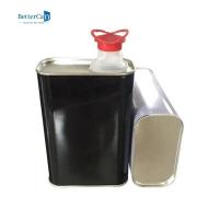 1L Car Paint Tin Plate Cans Square Auto Paint Can With Squeeze Lids