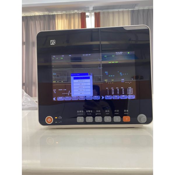 12.1 Inch Full Screen 6 Parameter Multi Parameter Patient Monitor with Optional Printer for Hospital ICU