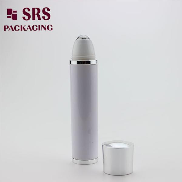 SRS packaging white color 30ml vibrating roll on bottle for eye cream