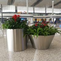 DAO dessinant pots galvanisés d'intérieur décoratifs de pots de fleur de grands pour des usines