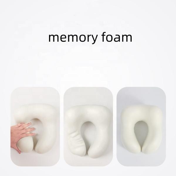 Portable Removable Memory Foam Air Cushion Travel Neck Pillow with Ice Cooling Comfort