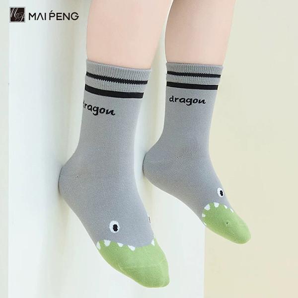 Custom Jacquard Cute Cartoon Socks Comfortable Kids Children Cotton Socks