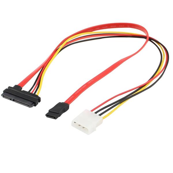 SATA 7 Pin SLIMLINE 6 Pin Hard Drive Data Cable Extension For Motherboard