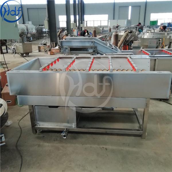 Commercial Brush Root Vegetable Washing Machine For Bamboo Shoots / Mushrooms