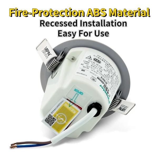 80 Ra Aluminum 5W LED Fire Emergency Exit Rechargeable Sensor Light for House Safety
