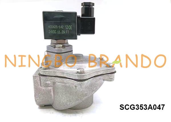 1,5 pilote intégral Pulse Valve 12VDC 24VDC 110VAC 220VAC du diaphragme SCG353A047 à angle droit