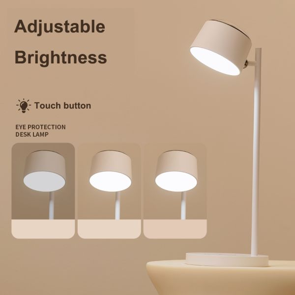 Portable Magnetic Wireless Charging EyeProtection Desk Lamp, Home Office & Study Ambiance Enhancer