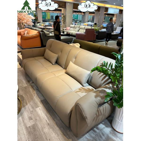 Combinação verde de couro Sofa High Density para a sala de visitas