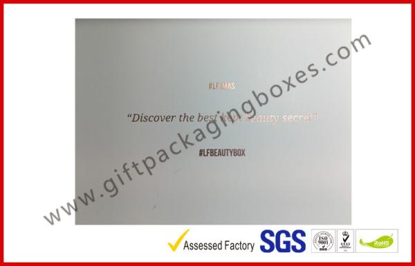 Christmas gift boxes for cosmetic sets , UV printing on foil paper