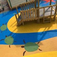 Resbalón anti de los gránulos de goma no tóxicos de EPDM para el piso del patio de los niños