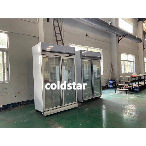 Supermarket Showcase Vertical Refrigerated Commercial Fridge Glass Door Showcase Display Cooler Refrigerator