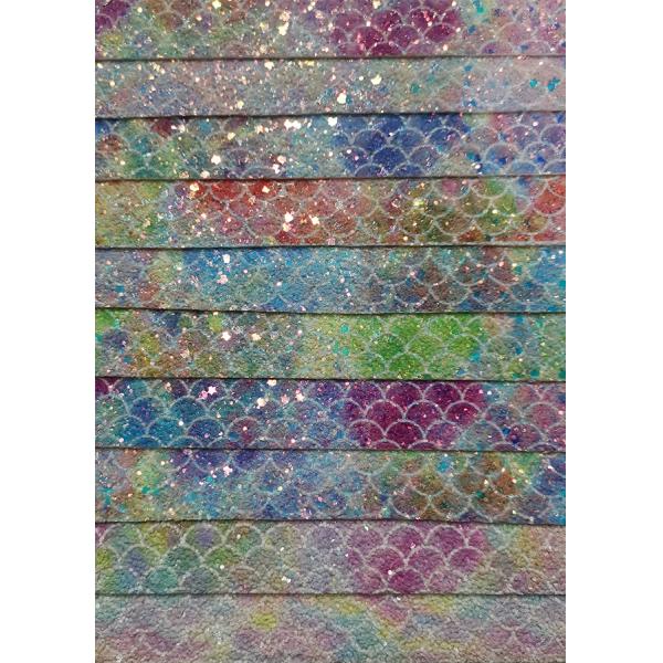 el grado metálico 3 imprimió a Chunky Glitter Sheet Leather Fabric para el bolso del zapato de la decoración del hairbow de DIY