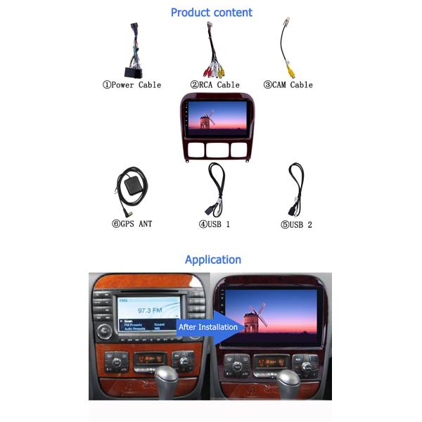 Android 10 4G Mercedes Benz Автомобильный стерео W220 S280 S320 Автомобильное радио мультимедийный проигрыватель