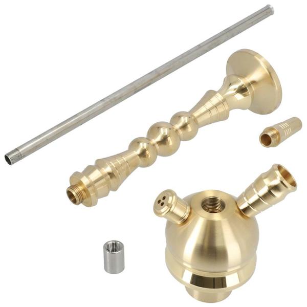 Brass Chrom Gold Smoking Hookah 2 Holes Type CNC Machining Products