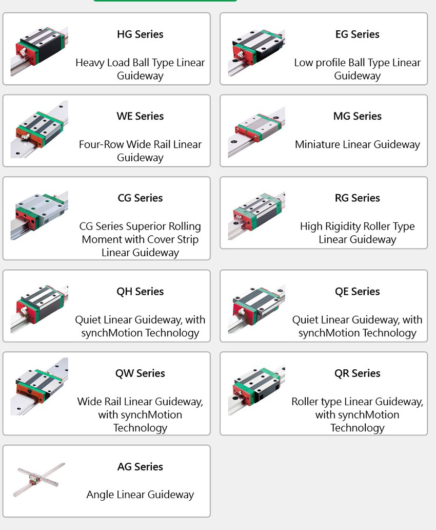 EGW35CA Hiwin Linear Bearing Carriage Easy Installation For Industrial