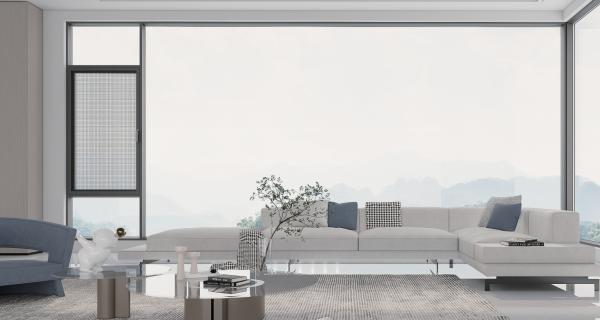 Energy Saving Aluminum Swing Window Tempered Glass Outward Casement Window