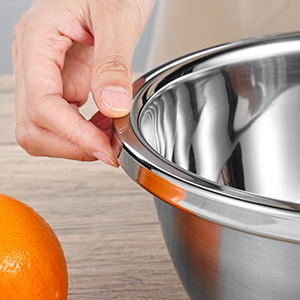 Customized Logo Versatile Kitchen Strainer 304 Stainless Steel Microporous Colander Rice Washing Bowl Set 550g