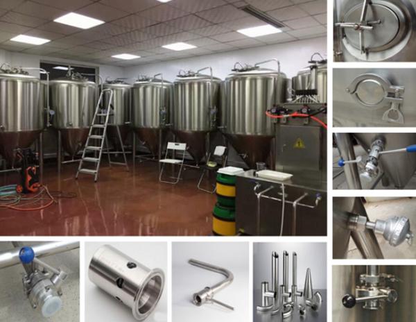 Electric Heating Pub Brewing Systems 500L Automatic Control Stainless Steel SUS304