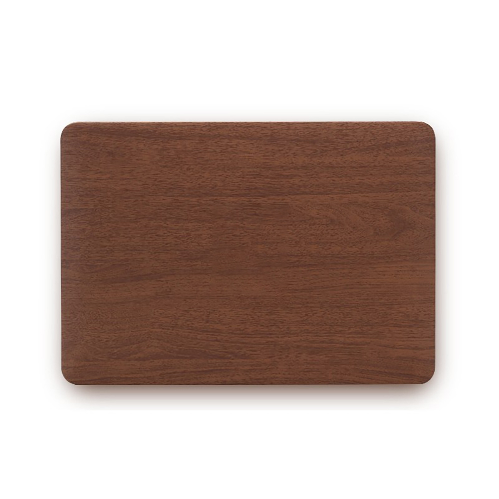 Laudtec PU Leather Wood Grain Laptop Case Skin Hard Shell Cover for MacBook Air 13 2025 Wholesale OEM/ODM/Private Label