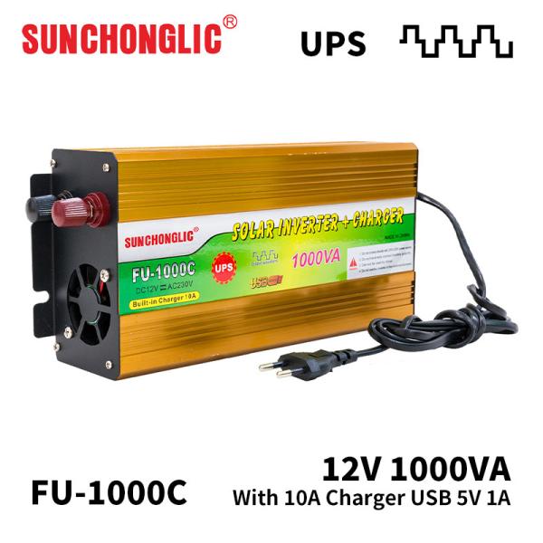 1000VA Modified Sine Wave UPS Inverter with AC Charger 12V 220V Solar Power Inverter