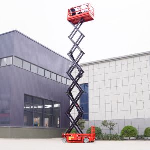 14m Electric Mobile Scissor Lift Platform 230kg Hydraulic Scissor Lift For Aerial Work