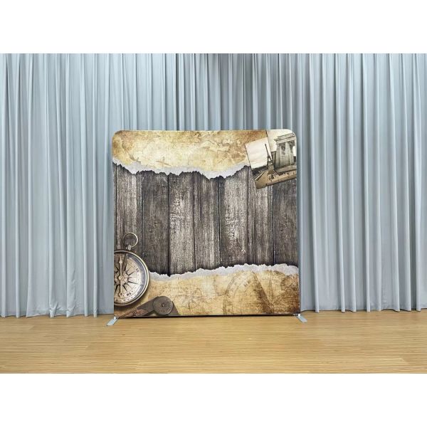 Expo Photo Booth Cloth Backdrop 7.6x7.6 Straight Pillow Case Backdrop