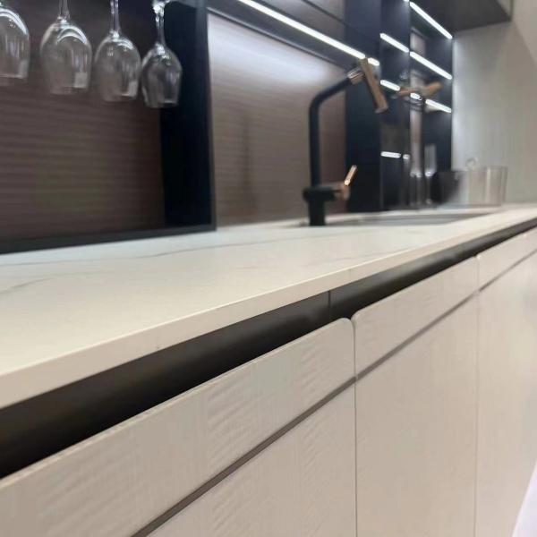 Quartz de pedra artificial polido Babylon Gray Quartz OEM