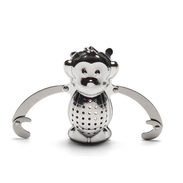 Robot Monkey Frog Shape Lovely Deeper Herbal Basket Tea Strainer Stainless Steel 304