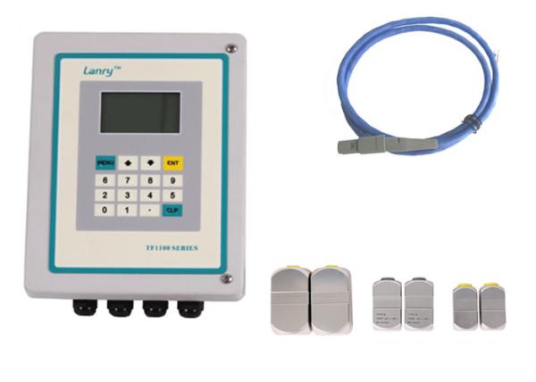 TF1100-EC Clamp On Ultrasonic Flow Meter , Portable Transit Time Flow Meter
