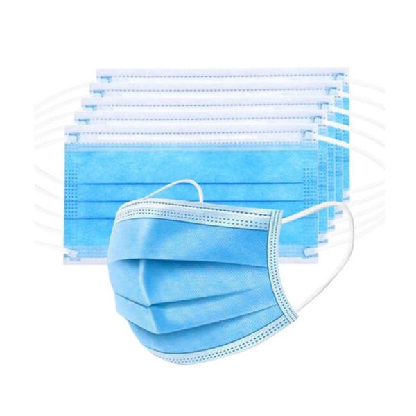 Hypoallergenic Disposable 3 Ply Face Mask 17.5x9.5cm For Food Service