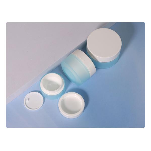 Custom Round Plastic Type PP 30 50g Matte Empty Eye Facial Luxury Cream Jars for Face Cream Skincare Lotion Packaging