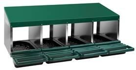 4 Compartment Chicken Nest Box Roll out Poultry Nesting Boxes Chicken Coop Pet Cage