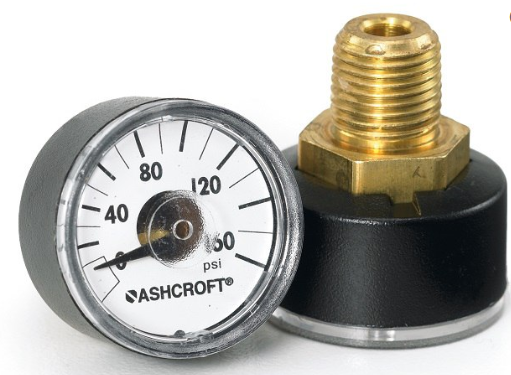 Ashcroft 1490 Micro Film Pressure Meter Gauge Precise Low Pressure Measuring Instruments