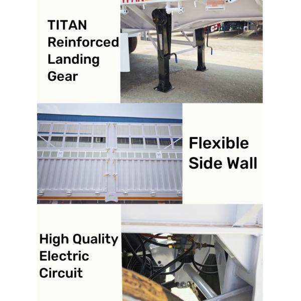 TITAN 4 Axle 80Ton Stake Cargo Semi Trailer | Stake Semi Trailer