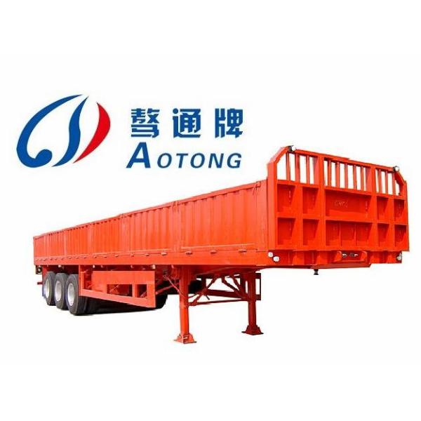 Semiremolque desmontable de pared lateral con perno de tipo perno de 2'/3.5' y carga útil máxima de 50000KG