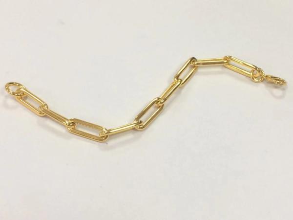 Thicker Brass Bracelet 18K Gold Chain for Men and Women in Various Lengths by Karen