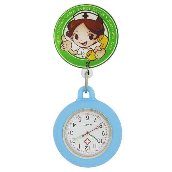 Silicone Stretchable Nurse Watches Cute FOB Pocket Nurse Watch Medical Watches Round Dial Nurse Clocks Fashion Doctor Gi