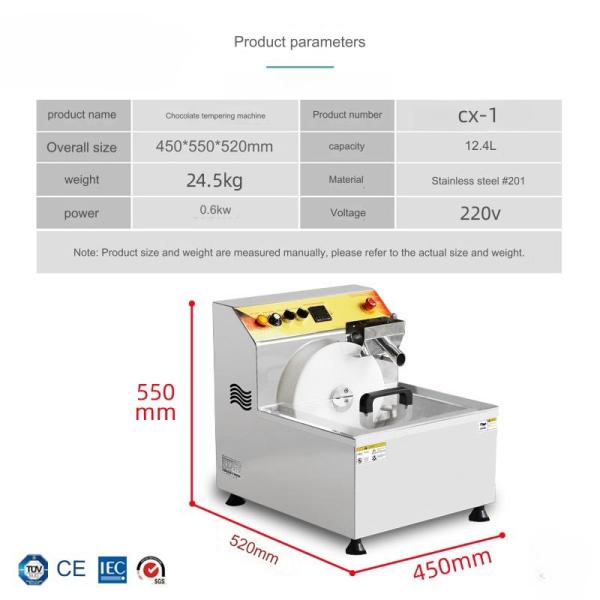 12.4L Melting Chocolate Machine The Ultimate Tool for Tempering and Coating