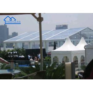 Устойчивая к водной пленке свадебная палатка Алюминиевая рама Тяжелое освещение Роскошная свадебная палатка