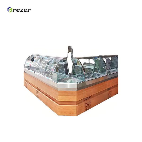 Réfrigérateur à isolation combinée durable refroidissement direct / refroidissement par air affichage réfrigérateur à détail