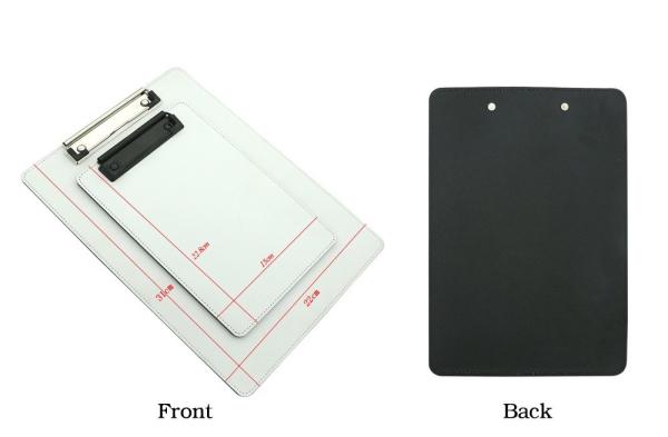 Sublimation Folders File Clipboard Blank Custom Logo A4 A5 PU Leather Sublimation Clipboards