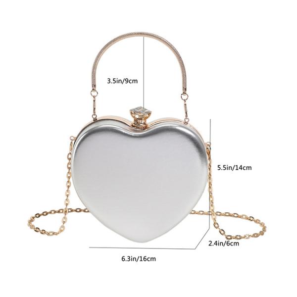 Литературный рисунок в форме сердца цепочка женские сумочки 2024 роскошь для модных женщин