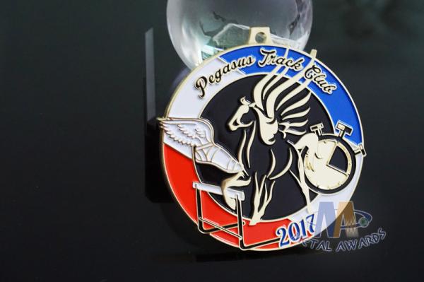Pegasus Marathon 5K 10k Mini Custom Metal Racing Medals Bespoke Design